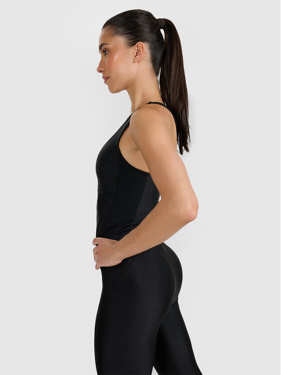 4F 4F Top TRAINING Čierna Slim Fit