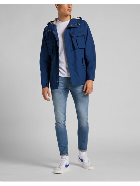 Lee Lee Kurtka zimowa FISHERMAN ANORAK Niebieski Regular Fit