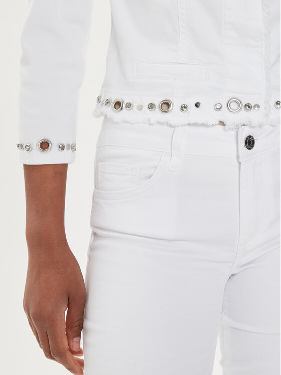 Liu Jo Liu Jo Giacca di jeans MA4297 T4033 Bianco Regular Fit