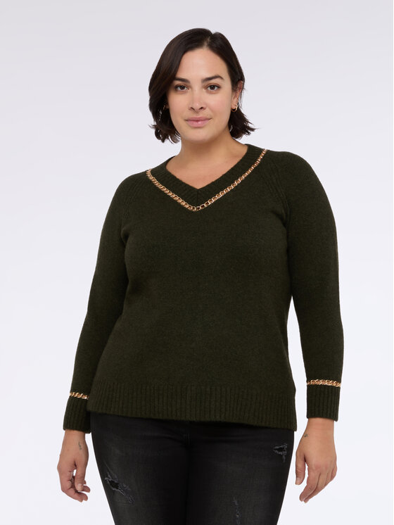 Fiorella Rubino Fiorella Rubino Maglione M011L008259N035 Verde Regular Fit