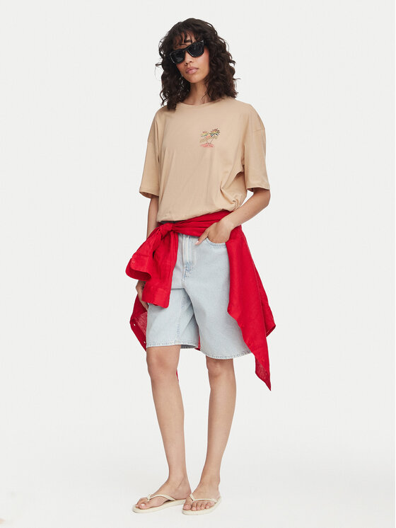 Billabong Billabong Футболка Take A Break EBJZT00407 Коричневий Oversize