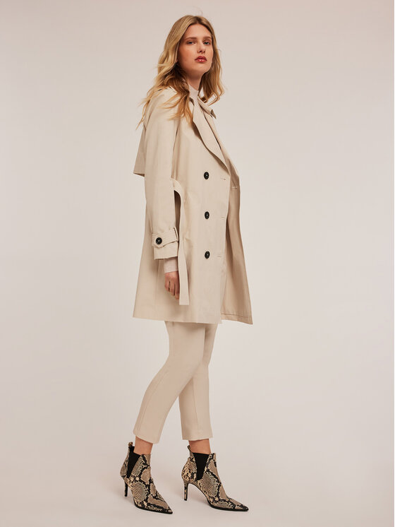 Motivi Motivi Cappotto 0058Q000567N002 Bianco Regular Fit