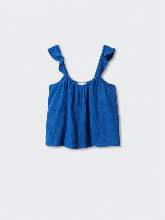 Mango Mango Top Bambu 57050034 Granatowy Relaxed Fit