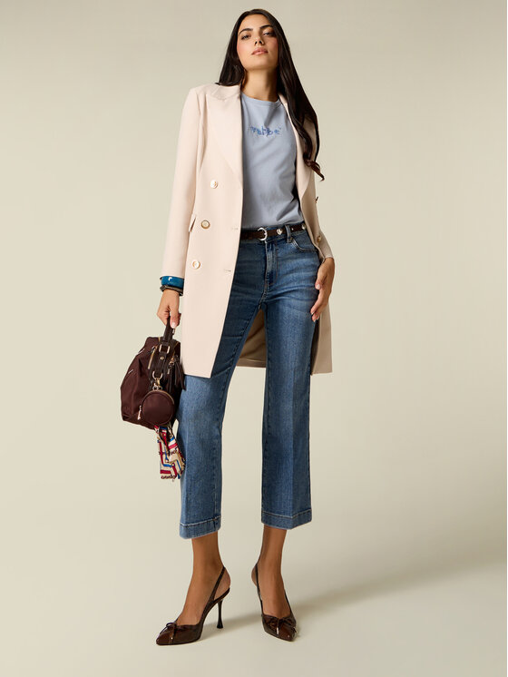 Oltre Oltre Jeans P574R209289N024 Blu Flare Fit