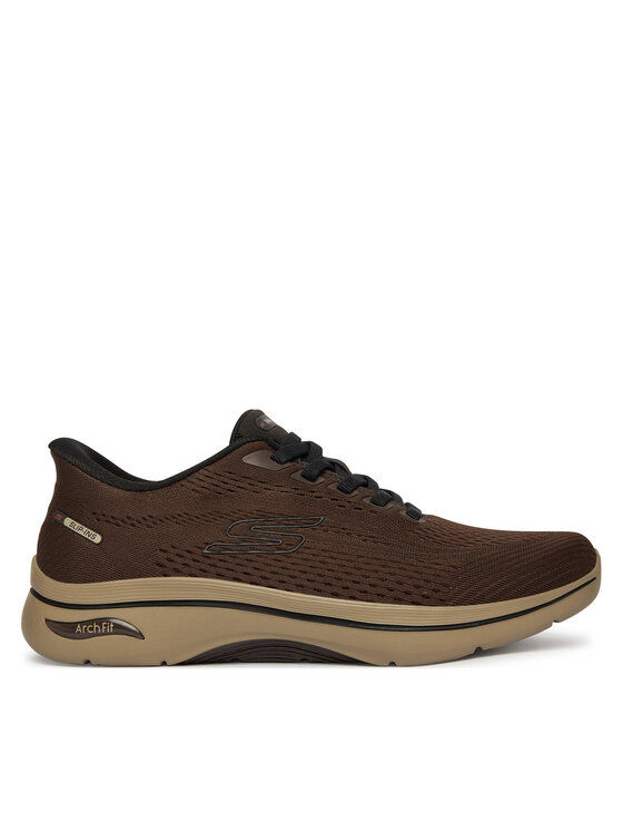 Skechers Skechers Snīkeri Go Walk Arch Fit 2.0 - Percy 216812 Tumši brūna