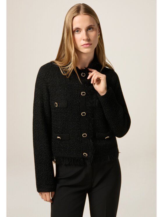 Oltre Oltre Cardigan M453J005200N033 Nero Baggy Fit