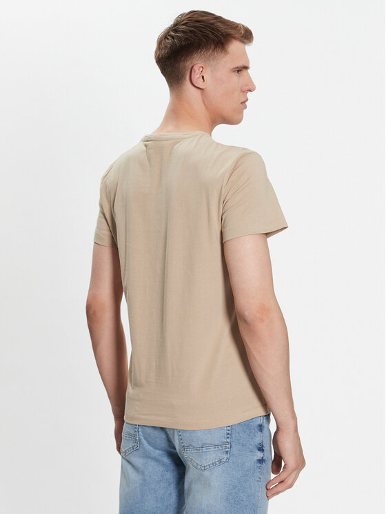 Blend Blend T-särk 20715030 Beež Regular Fit