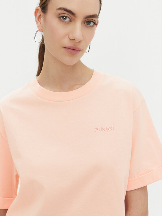 PINKO PINKO Marškinėliai 104882 A2HN Koralų Regular Fit