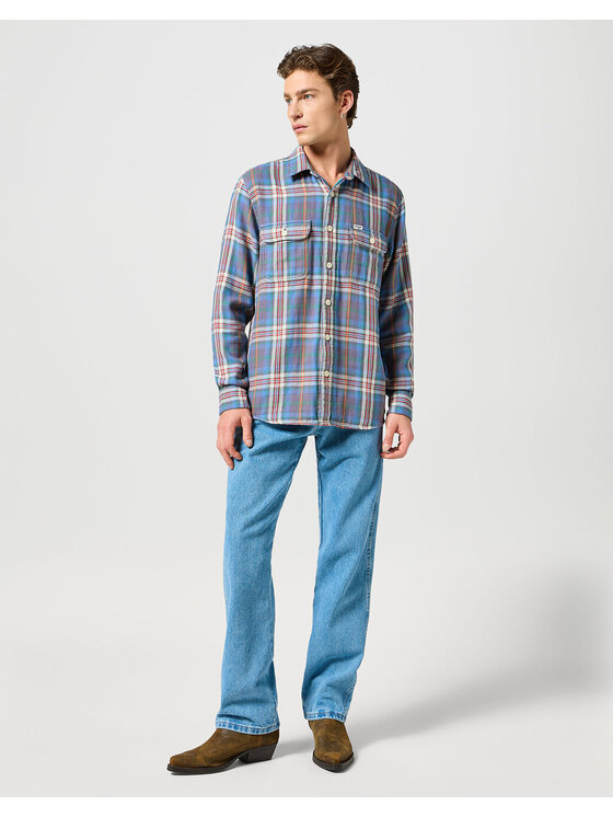 Wrangler Wrangler Koszula 2 PKT SHIRT Kolorowy Loose Fit