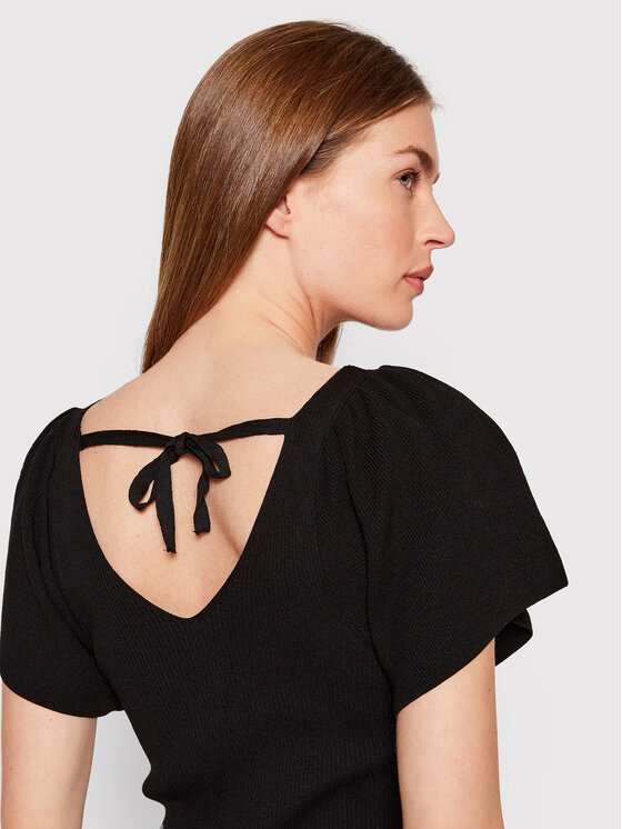 ONLY ONLY Úpletové šaty Leelo 15268705 Čierna Regular Fit