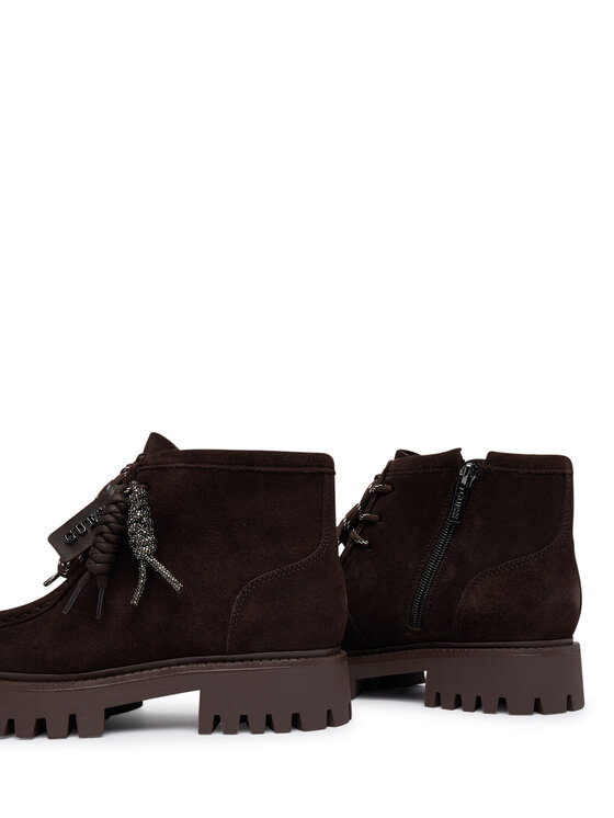 Guess Guess Μποτίνια FLFMAA SUE10 Σκούρο καφέ