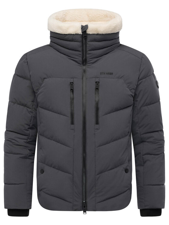 Stone Harbour Stone Harbour Kurtka zimowa Ansello Szary Regular Fit