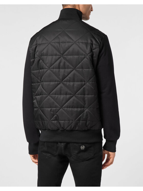 PHILIPP PLEIN PHILIPP PLEIN Vatovaná bunda 22855 Černá Regular Fit