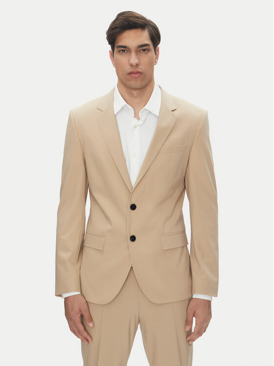 HUGO HUGO Ülikond Henry/Getlin232X 50530116 Beež Slim Fit