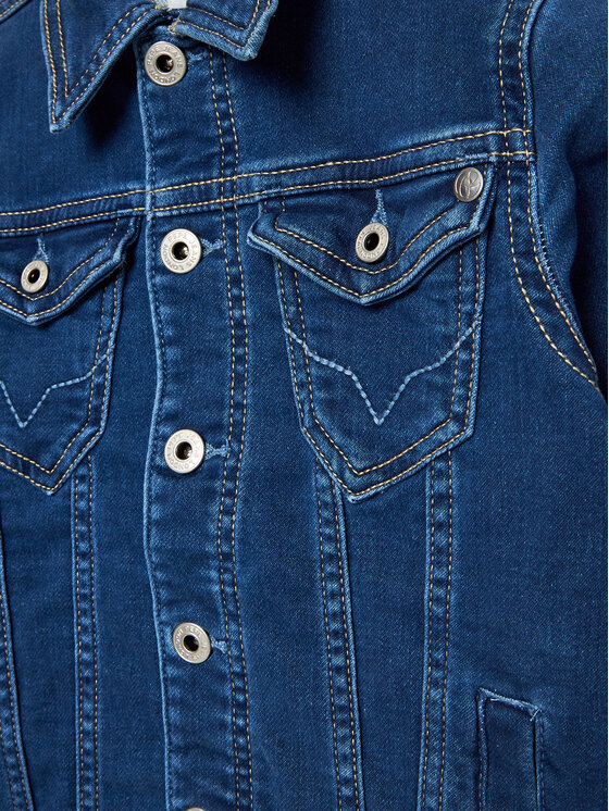Pepe Jeans Pepe Jeans Džinsinė striukė Legendary PB401138 Tamsiai mėlyna Regular Fit