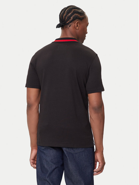 HUGO HUGO T-särk Dugbytee 50542957 Must Relaxed Fit