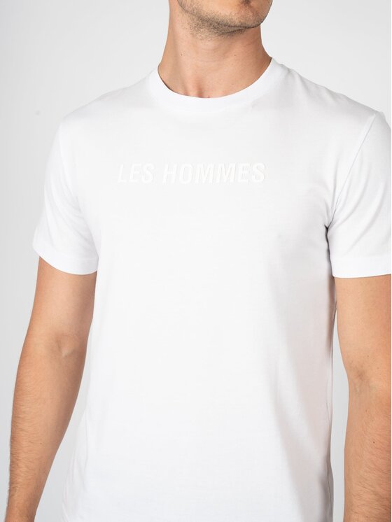 Les Hommes Les Hommes T-Shirt LBT1026700F Λευκό Regular Fit