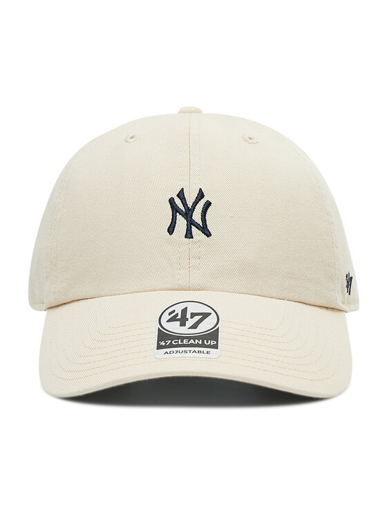 47 Brand 47 Brand Καπέλο Jockey New York Yankees MLB Base Runner Clean Up B-BSRNR17GWS-NT Μπεζ