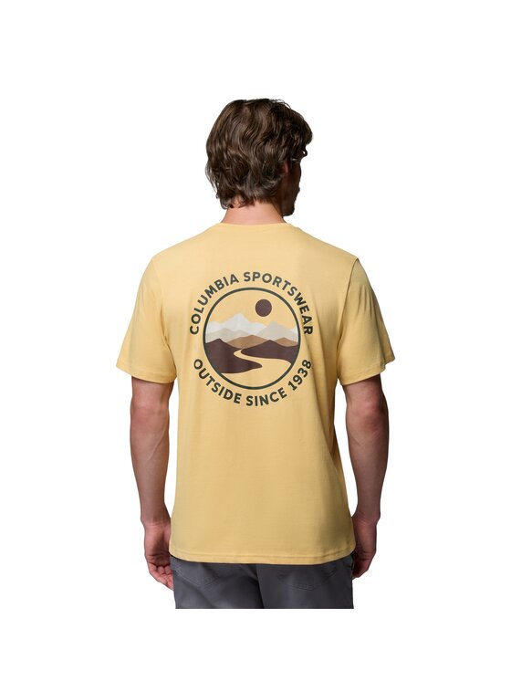 Columbia Columbia T-Shirt 215500 Żółty Regular Fit