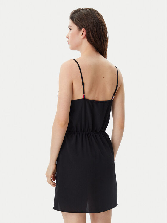 Tommy Jeans Tommy Jeans Vasarinė suknelė Essential DW0DW20613 Juoda Regular Fit