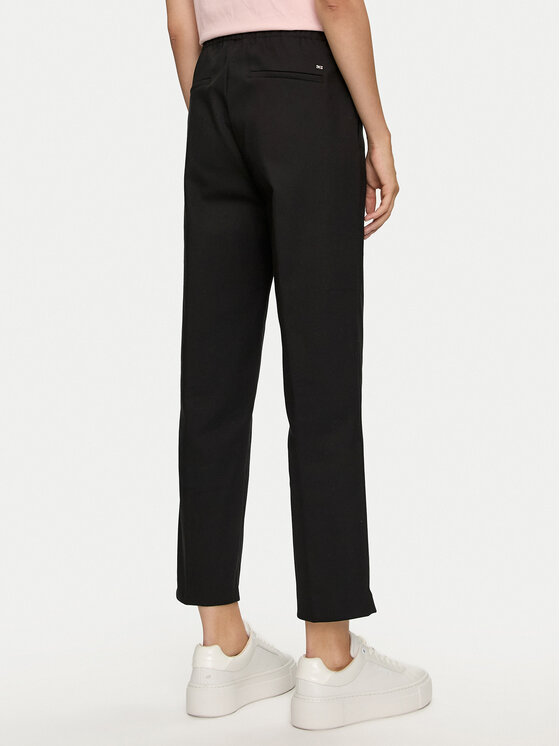 Tommy Hilfiger Tommy Hilfiger Pantaloni chino Travel WW0WW43632 Negru Slim Fit