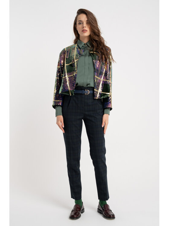 CLICK CLICK Μπόμπερ μπουφάν 71-0001 Έγχρωμο Regular Fit