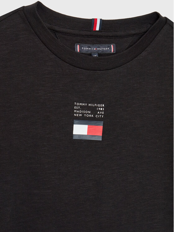 T-shirt Flag KB0KB08033 D Nero Regular Fit