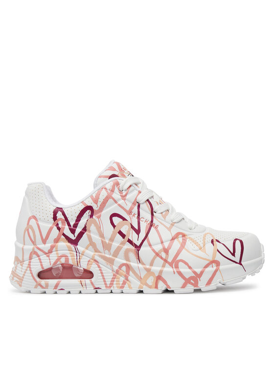 Sneakers Skechers Uno - Dripping In Love 155507/WCRL Alb