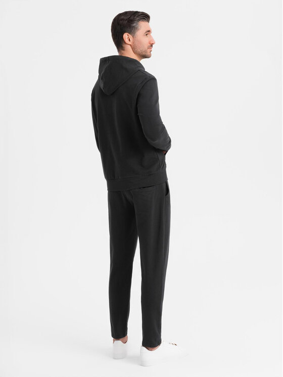 Ombre Ombre Komplet dresowy Z107 Czarny Regular Fit