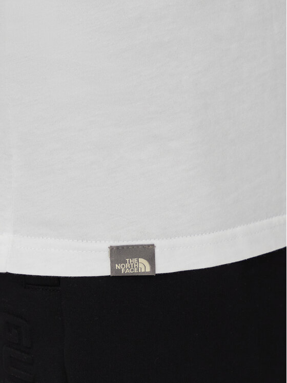 The North Face The North Face T-Shirt Easy NF0A2TX3 Biały Regular Fit