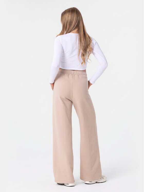 BASICLO BASICLO Spodnie dresowe W-2161-30 Beżowy Relaxed Fit