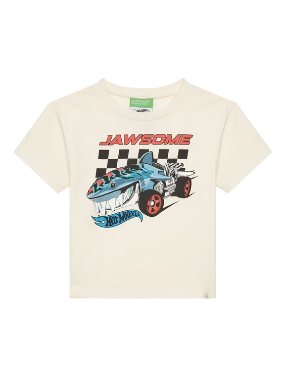 United Colors Of Benetton T-Shirt 3I1XG10I3 Beżowy Regular Fit
