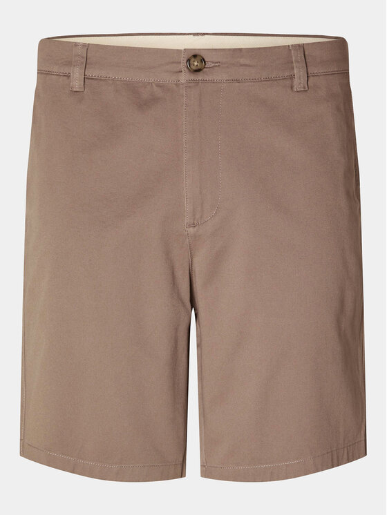 Selected Homme Selected Homme Bavlnené šortky Bill 16092256 Hnedá Regular Fit