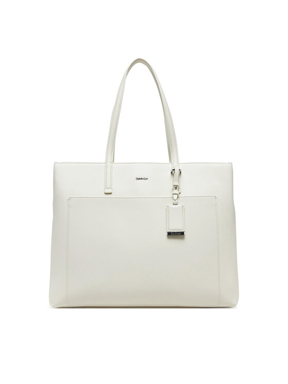 Calvin Klein Calvin Klein Borsetta Ck Must Medium Shopper W/Pocket K60K613019 Écru