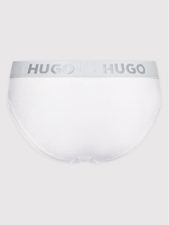 HUGO Hugo Figi klasyczne Brief Sporty Logo 50469643 Biały