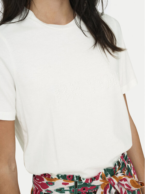 JDY JDY T-krekls Molly 15311675 Balts Regular Fit