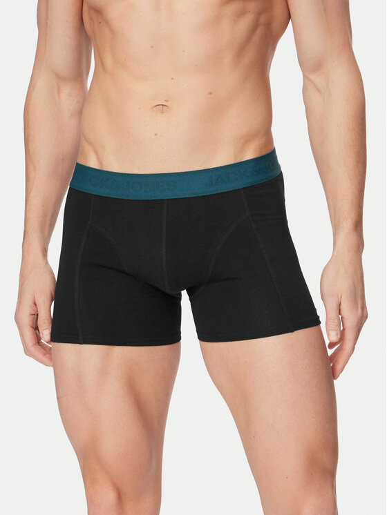 Jack & Jones Komplet bokserek Solid 12294699 Czarny