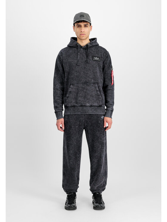 Alpha Industries Alpha Industries Mikina Backprint Vintage Hoodie Čierna Regular Fit