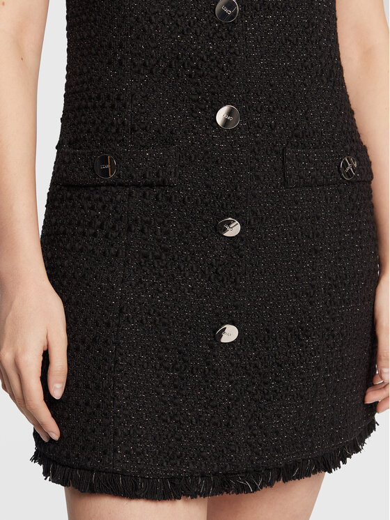 Liu Jo Liu Jo Rochie de zi CF2291 T2491 Negru Regular Fit