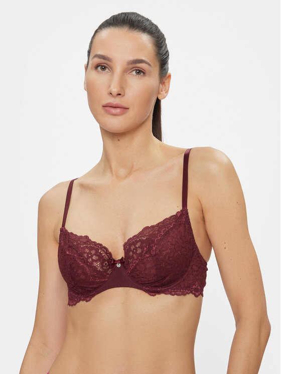 Hunkemöller Balkonet Nedrček Marine 202706 Bordo Rdeča