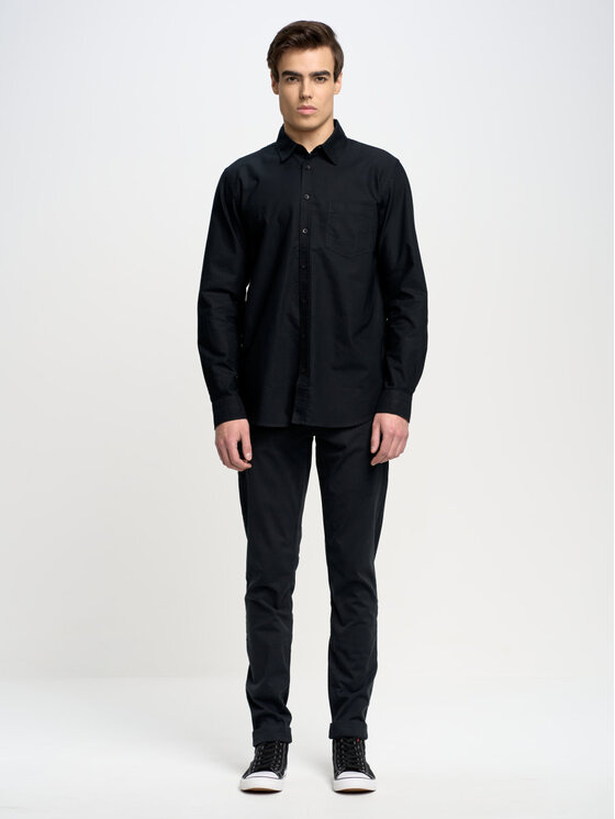 BIG STAR BIG STAR Koszula trixi_shirt_ls_906 Czarny Basic Fit