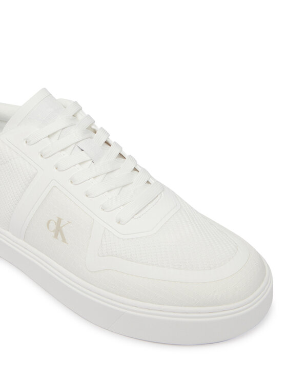 Calvin Klein Calvin Klein Sneakersy Classic Cups Laceup Knit HM0HM02130 Biela