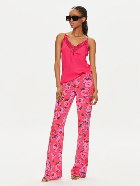 Morgan Morgan Pantaloni di tessuto 241-POLIN.F Rosa Straight Leg