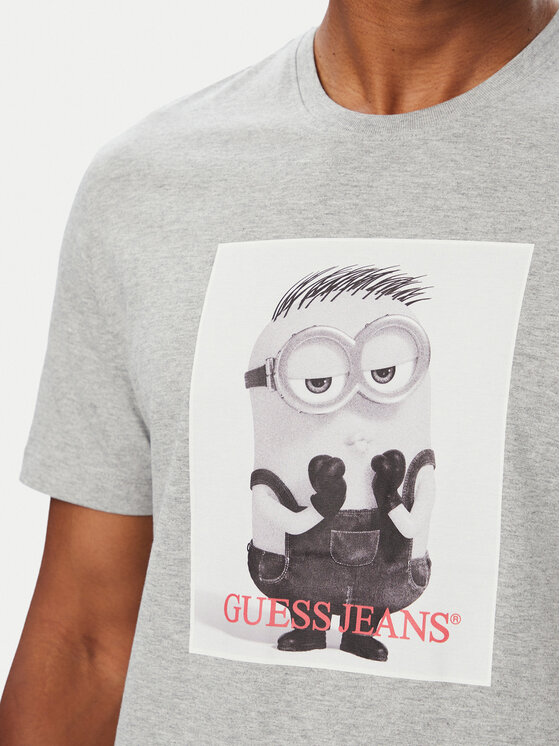 Guess Jeans Guess Jeans Póló M6YI82 K6411 Világosszürke Regular Fit