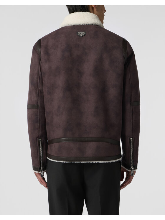 PHILIPP PLEIN PHILIPP PLEIN Giubbotto piumino 28616 Marrone Regular Fit