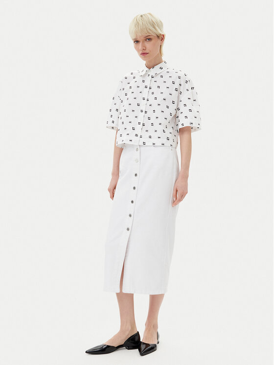 KARL LAGERFELD KARL LAGERFELD Krekls A2W11033 Balts Relaxed Fit