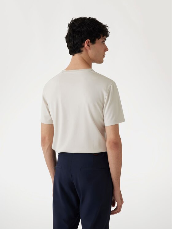Guess Guess T-Shirt 169003 Beżowy Classic Fit