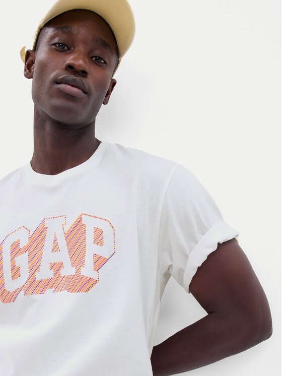 Gap Gap T-Shirt 664011-02 Bílá Regular Fit