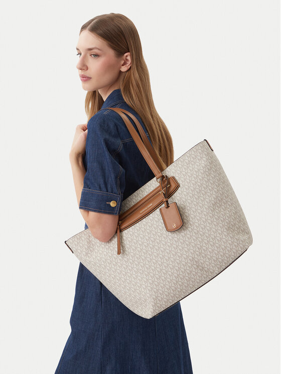 MICHAEL Michael Kors Geantă Jet Set 30S6GTVT4B Écru