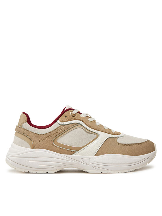 Tommy Hilfiger Sneakersy Chunky Runner FW0FW08130 Béžová